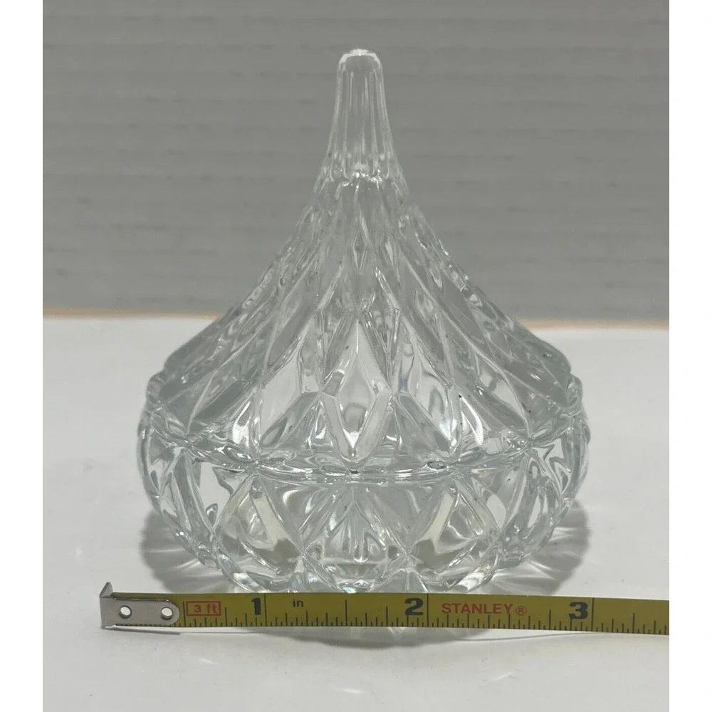 1998 Jonal?‎ Crystal Hershey's Kisses Lidded Trinket Box Candy Dish 3